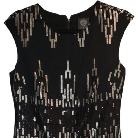 Vince Camuto Dresses & Skirts - Vince Camuto Black & Silver Sequined Dress